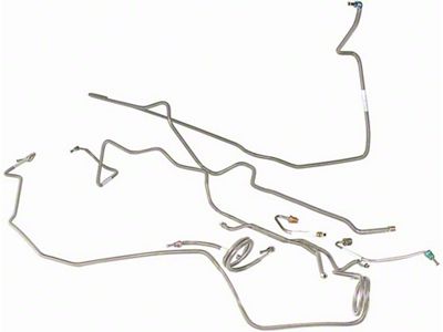 Camaro Brake Line Kit, Power Disc, Stainless Steel, Z28, 1981 (Z28 Coupe)