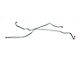Camaro Brake Line Set, Rear Axle, Stainless Steel, Multi-Leaf Spring, For Cars With JL8 Or Heavy-Duty Service Package, 1969