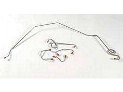 Camaro Brake Line Set, Front, Steel, For Cars With Manual Disc Brakes, 1967-1968