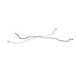 Brake Line Set, Rear Axle, Stainless Steel, Multi-Leaf Spring (1968 Camaro)