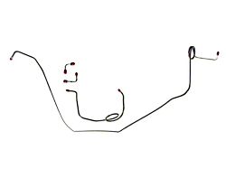 Camaro Brake Line Set, Front, Stainless Steel, 4-Piece, Disc Conversion, For Cars With Manual Brakes, 1967-1969