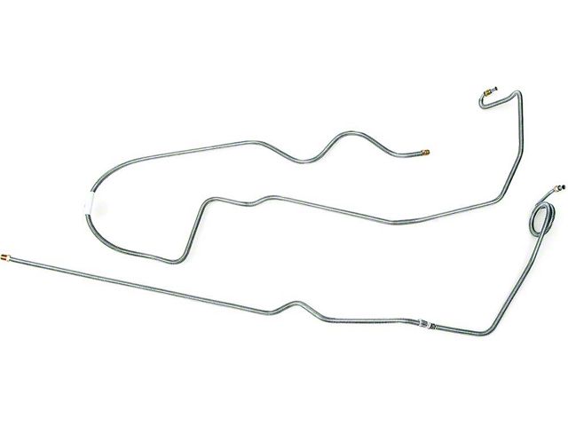 Camaro Brake Lines, 2-Piece, Front To Rear, For Power Drum Or Disc Brakes, 1969