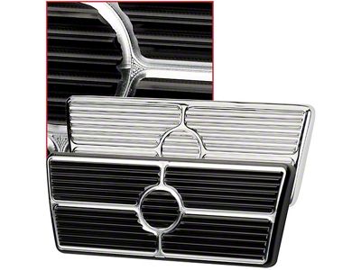 Camaro Brake Pedal Pad, For Cars With Automatic Transmission, Polished Aluminum, Billet Specialties, 1967-1969