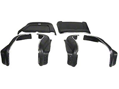 Camaro Bucket Seat Back & Bottom Set, Black, 1969-1972