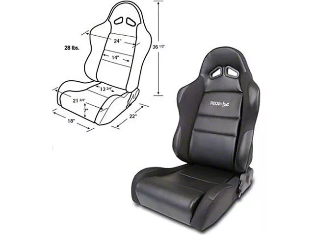 Camaro Bucket Seat, Sportsman Series, Left