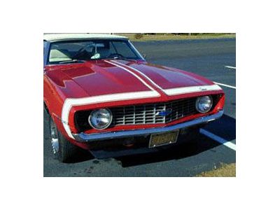 Camaro Bumble Bee Vinyl Stripe Set, Super Sport SS , Red, 1969