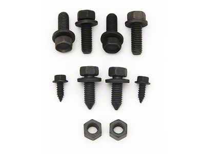 Bumper Bracket Bolt Kit,Front,Non-Rally Sport RS ,70-72