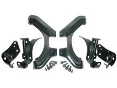 Camaro Bumper Bracket Set, Front, Rally Sport RS , 1970-1973 (Rally Sport RS Coupe)