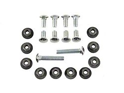 Bumper Mounting Bolt Set, Front & Rear, Polished Chrome (68-69 Firebird)