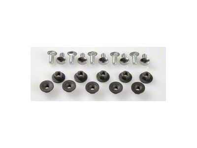 Bumper Mounting Bolt Set,Frt/Rr,S/S Capped,1967