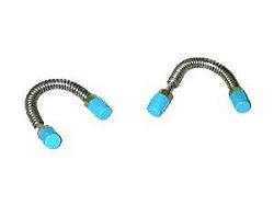 Caliper Crossover Lines; 3/8-24 x 3/8-24-Inch; Stainless Steel (67-68 Camaro w/ Power Disc Brakes)