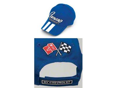 Camaro Cap, Blue, With Rally Stripes