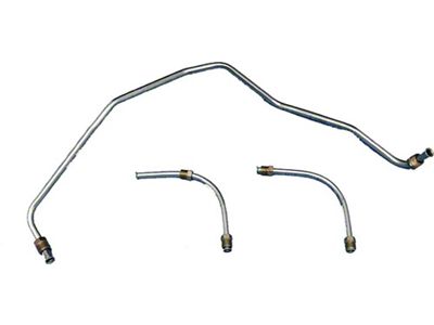 Camaro Carburetor Fuel Line Set, Holley 4-Barrel Carburetor, Stainless Steel, Z28, 1970-1972 (Z/28 Coupe)