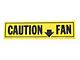 Camaro Caution Fan Decal, 1981-1982