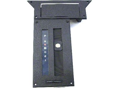 Camaro Center Console Shift Plate, Automatic Overdrive, 1983-1989