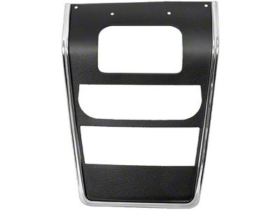 Center Dash Panel; Black (67-68 Camaro w/o AC)