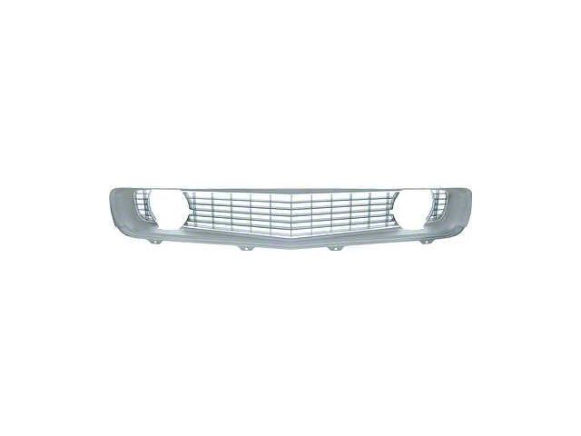 Camaro Center Grille, Silver, For Cars With Standard Trim Non-Rally Sport , 1969