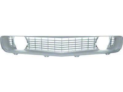Camaro Center Grille, Silver, For Cars With Standard Trim Non-Rally Sport , 1969