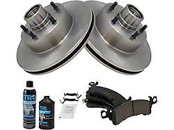 Ceramic Brake Rotor, Pad, Brake Fluid and Cleaner Kit; Front (79-81 Camaro)
