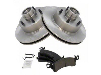 Ceramic Brake Rotor and Pad Kit; Front (70-78 Camaro)