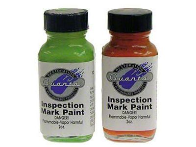 Chassis Inspection Marking Paint Set,Lt Green/Orange,67-69