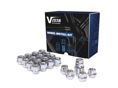 Chrome Open Acorn Lug Nuts; M12x1.5; Set of 20 (82-92 Camaro)