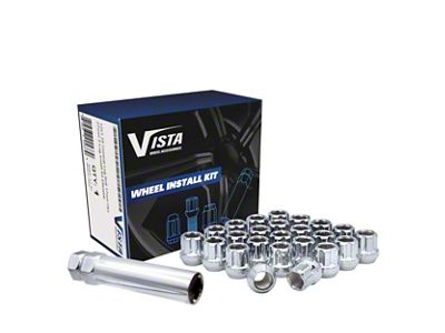 Chrome Open Acorn Lug Nuts; M12x1.5; Set of 24 (82-92 Camaro)