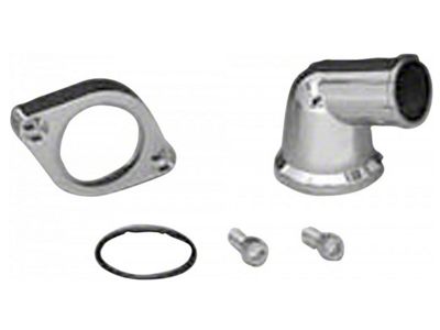 Camaro Chrome Thermostat Housing, 15 degree Swivel, 1967-86