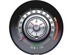 Clock & Tachometer, Tic-Toc, 5500 RPM Redline (1968 Camaro)