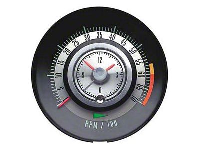 Clock & Tachometer,Tic-Toc,6000 RPM Redline,1968