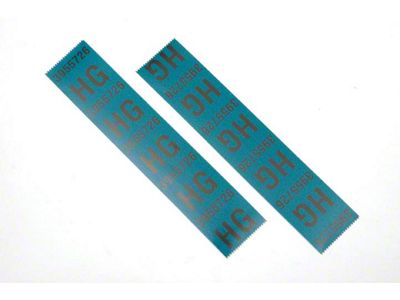 Camaro Coil Spring Tape Decals, Code HG, ZL1, For Cars With4-Speed Manual Transmission, 1969