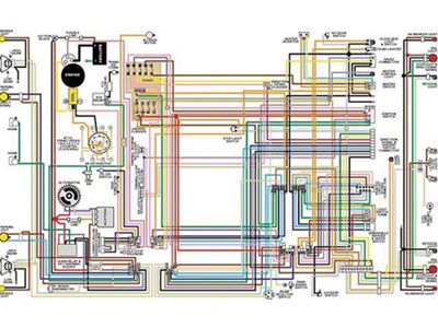 Camaro Color Laminated Wiring Diagram, 1967-1981