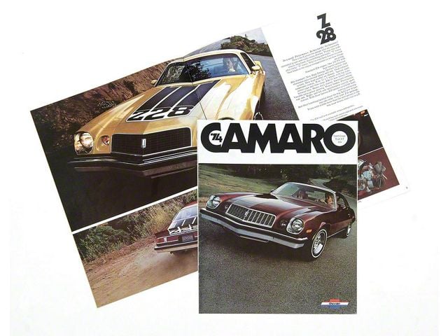 1974 Camaro Color Sales Brochure