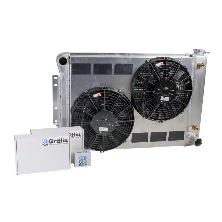 Ecklers ComboUnit CrossFlow Radiator; 2-Row (67-69 Camaro w/ Automatic ...