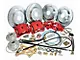 Camaro Complete Front And Rear Big Brake Kit, For Stock Spindles, Red Calipers, 1967