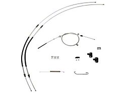Complete Parking Brake Cable Kit; OE Steel (70-74 Camaro)