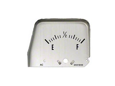 Camaro Console Fuel Level Gauge Face Plate, 1968-1969