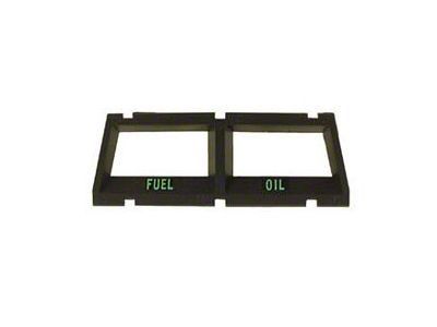 Console Fuel Level & Oil Pressure Gauge Bezel,68-69