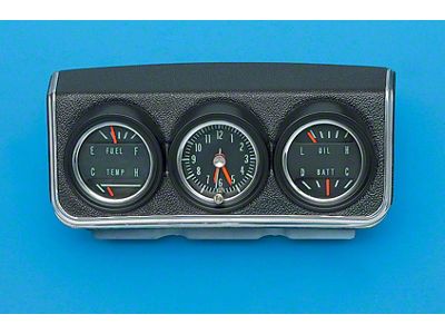 Camaro Console Gauge Assembly, 1967