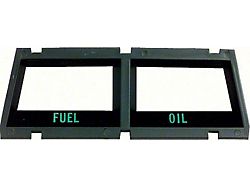 Console Gauge Bezel; Fuel and Oil (68-69 Camaro)