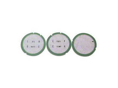 Camaro Console Gauge Lens Set, 1967