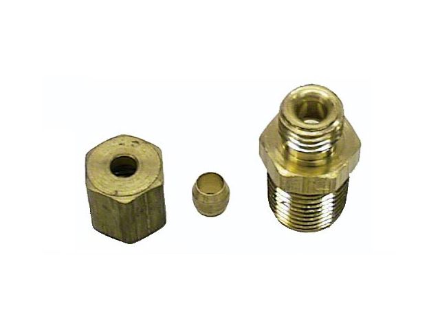 1967-72 Console Oil Press Gge Oil Line Block Fitting