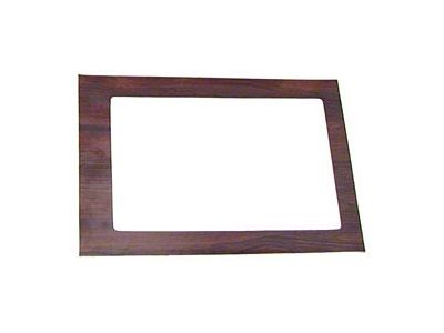 Console Shifter Plate Rosewood Woodgrain Insert,A/T,1969