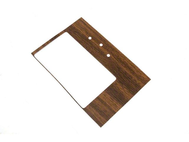 Camaro Console Shifter Plate Walnut Woodgrain Insert, Manual Transmission, 1968