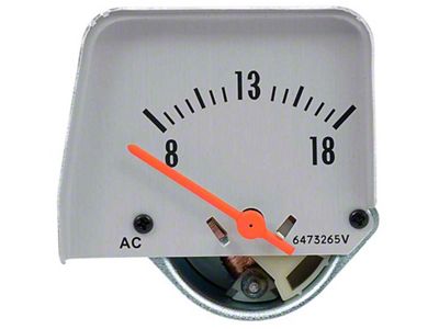Console Volt Gauge; Silver (68-69 Camaro)