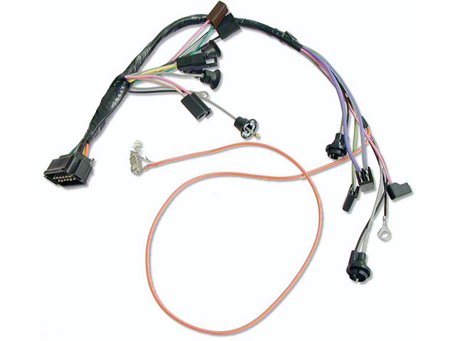 Camaro Console Wiring Harness, For Cars With Factory Gauges& Automatic Transmission, 1969