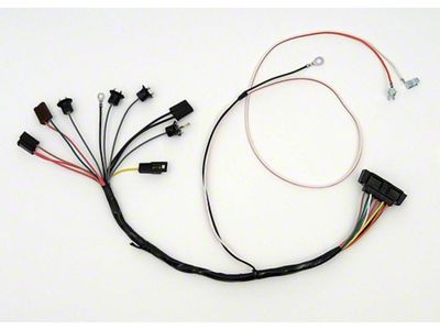 Camaro Console Wiring Harness, With Gauges & Manual Transmission, 1968