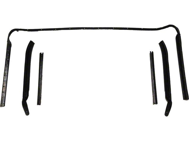 Camaro Convertible Top Roofrail Weatherstrip Kit, 1967-1969