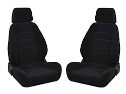 Corbeau Sport Seats, Black Cloth
