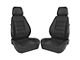 Corbeau Sport Seats, Black Leather